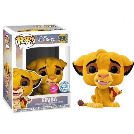 Simba (Grub) Flocked - The Lion King (1994) Pop! Vinyl