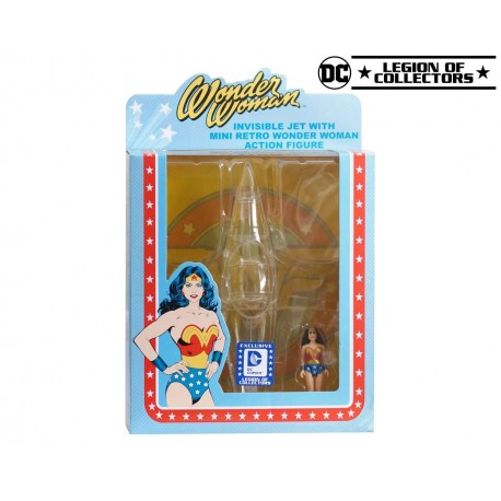 Invisible Jet with mini Retro Wonder Woman Vinyl